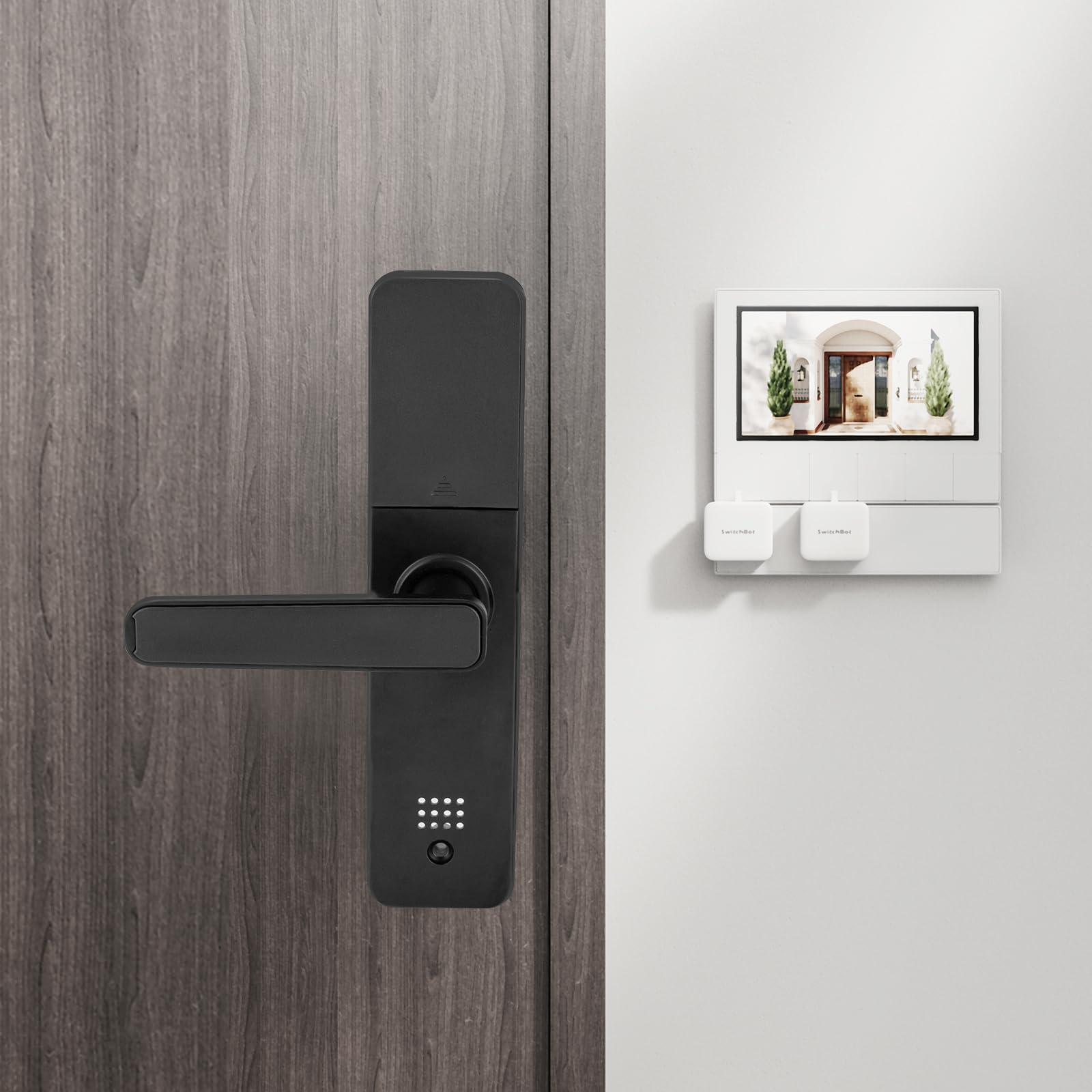 Cerradura digital inteligente para puerta con huella dactilar, teclado digital con manija de puerta, cerradura electrónica con 5 modos de desbloqueo, para casa, apartamento, oficina, puerta de casa