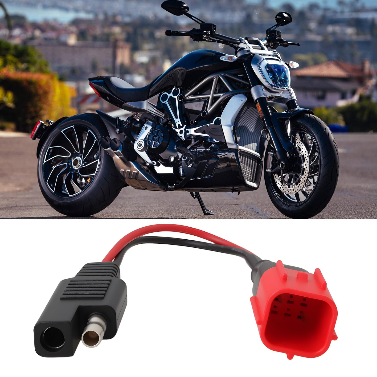 EMSea 2 Adattatori Per Caricabatteria Compatibile Con Ducati Presa Diagnostica DDA Per Moto