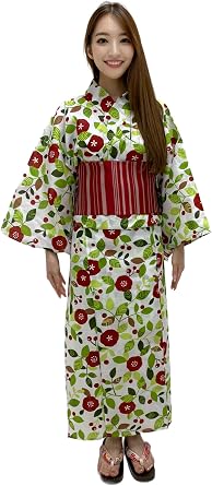 Dita ENSHU Womens Traditional Easy Wearing Kawaii Yukata RobeJapanese Casual Kimono Full Set 4