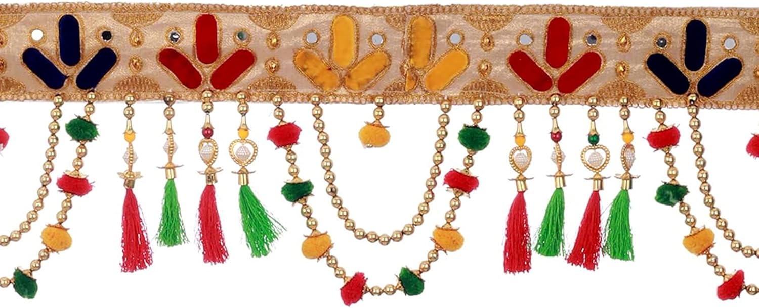 Artificial Mogra Flower Garlands for Home Decor Wall Door Mandir Pooja Room Office Wedding Stage (Multicolor Length 36 inch)