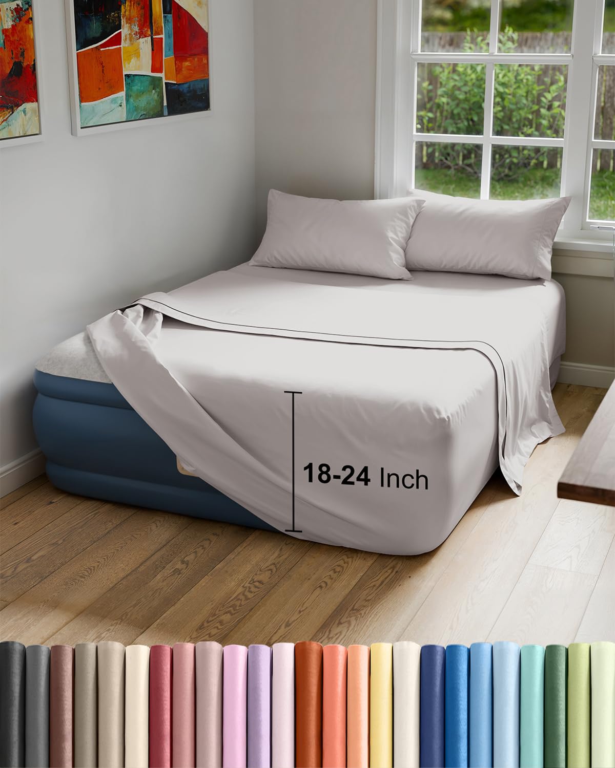 CGK Unlimited 4-Piece Air Mattress Sheet Set