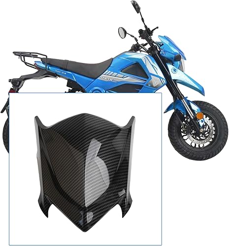 Miniatura 2 de Mokuo Parabrisas decorativo de fibra de carbono para motocicleta Honda Grom MSX 125 2013-2016 SF deflectores de viento parabrisas