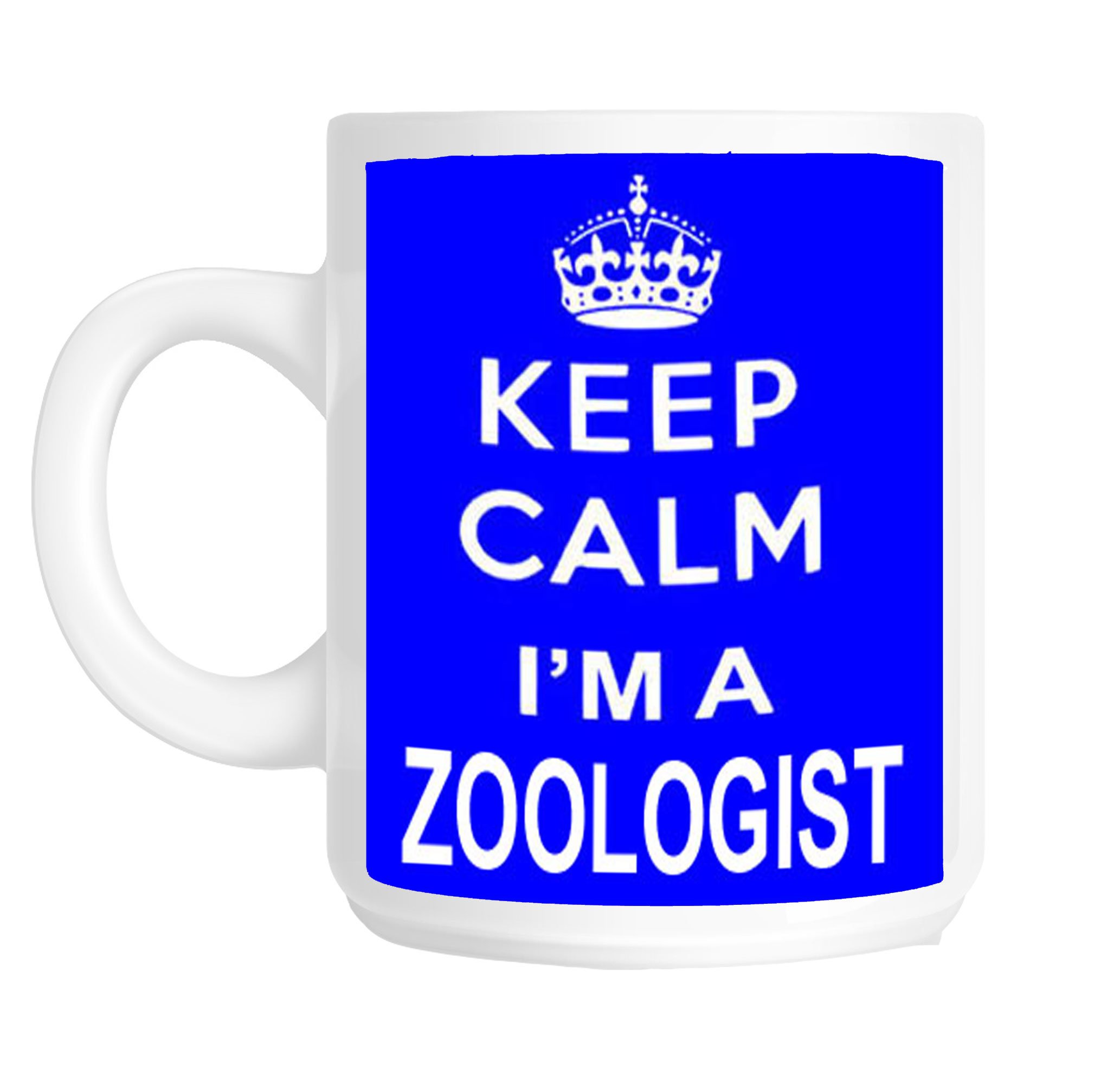 Shaniztoons White Keep Calm I'm A Zoologist Gift Mug
