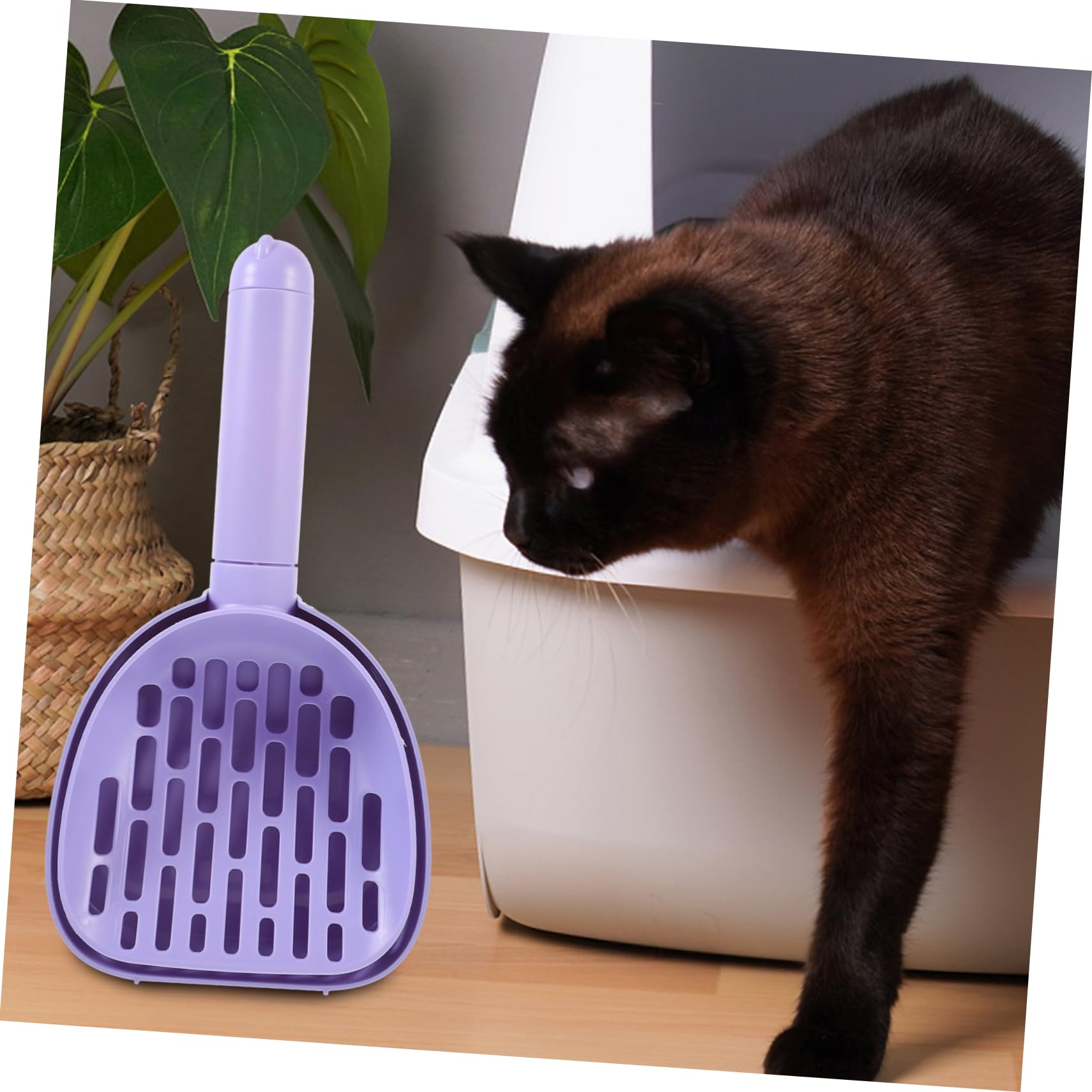 Pala para Arena de Gato, Bandeja de Arena portátil for Gatos, Herramienta eliminación Mascotas, Limpieza del hogar