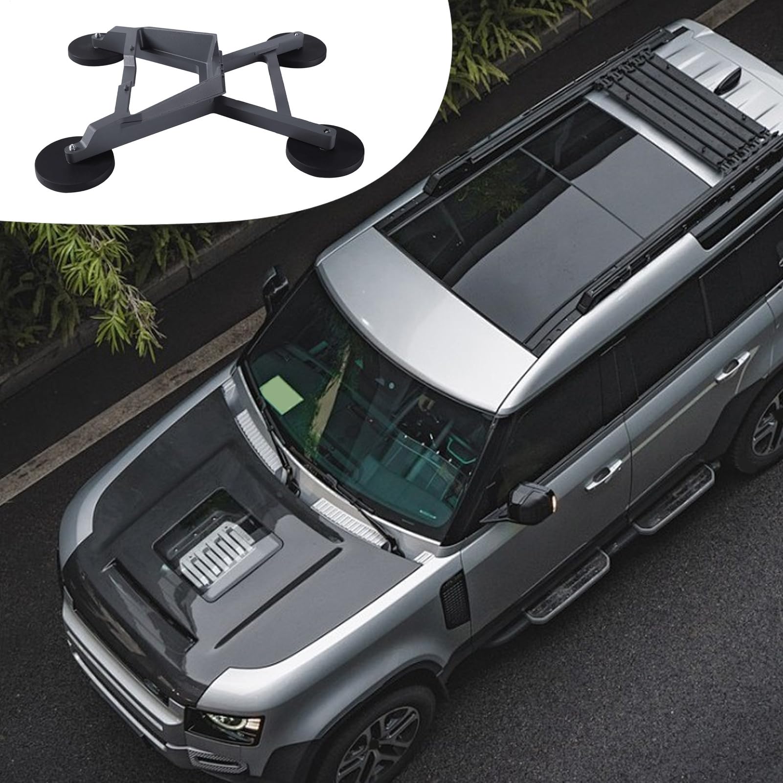 Soporte para Parabrisas Magnético Ajustable para Techo Solar | Soporte para GPS y Tabletas de Ventana de Coche para Portátil Vehículos Autocaravana Barcos Aviones SUV Viajes y Camping