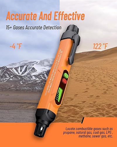 Miniatura 5 de Detector de fugas de gas detector de gas natural y propano VITITE para localizar fuentes de fugas de gas combustibles para el hogar y RV (incluye 2