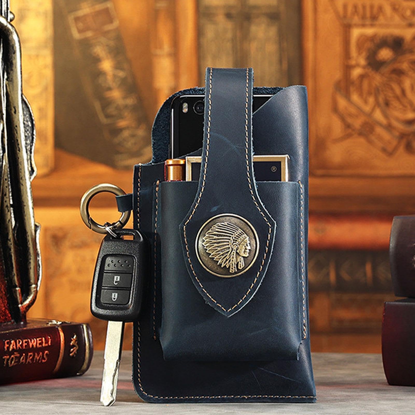 3 Handytasche für Herren | Hüfttasche zum | Telefon Hüfttasche Leder