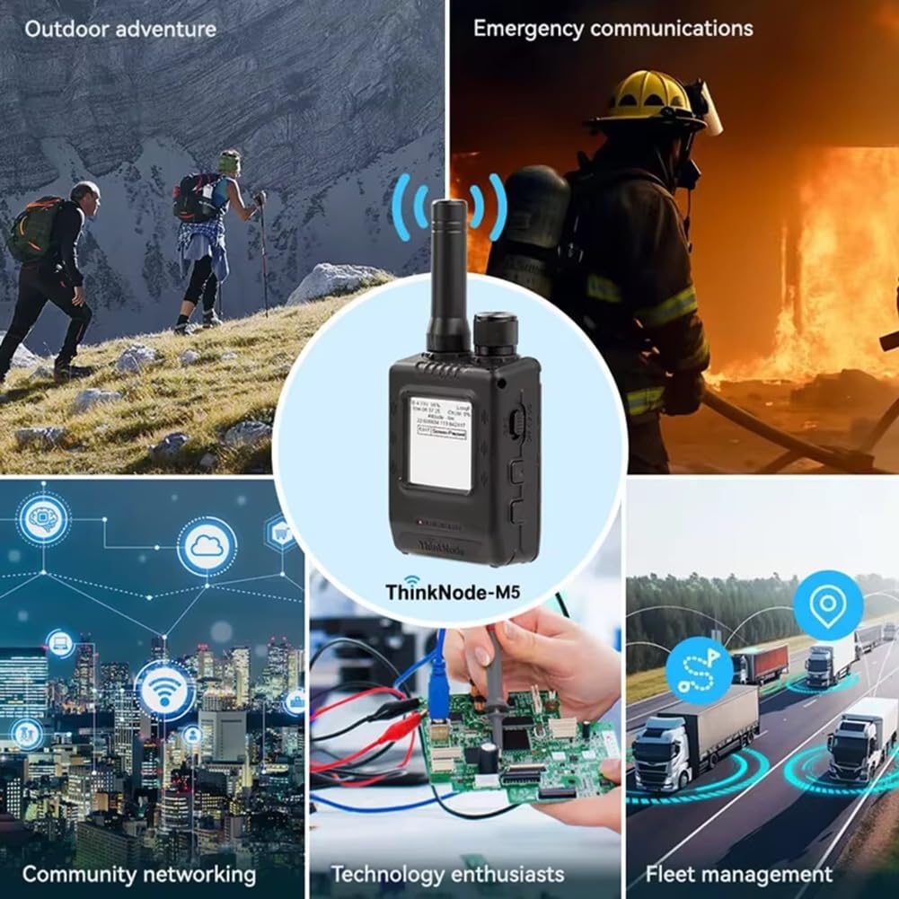 Transcepteur de Signal Meshtastic Think Node M5 Lora - avec Écran EPD de 1,54 Pouce et Fonction GPS 815MHZ