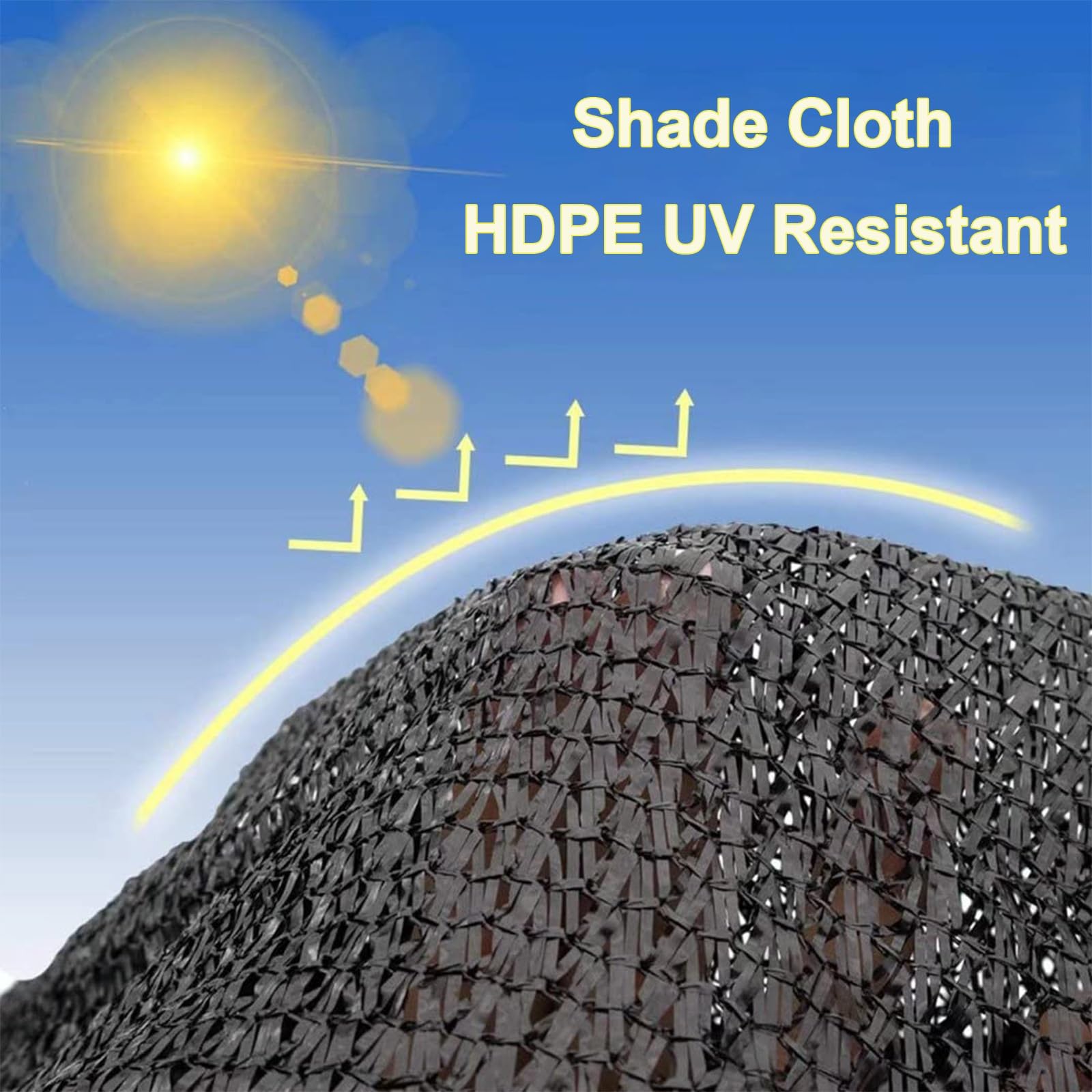 90% Jardín Malla Sombreo Protección Solar Malla ocultación 75% Resistente Malla Resistente a los Rayos UV Barn Estanque Exteriores Invernadero(75% Shade,3x6m)