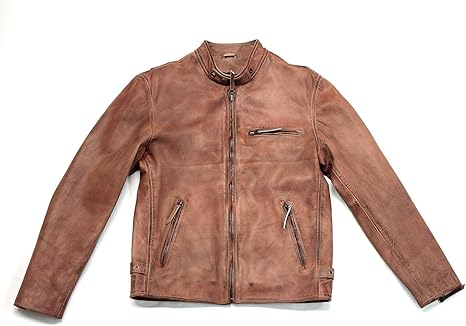 【期間限定セール】【新品 タグ付き】本革★ヤギ革 100%★Rawtus★定番 Amazon | [皮の但馬屋] Mo-LAWS ライダースジャケット メンズ 本