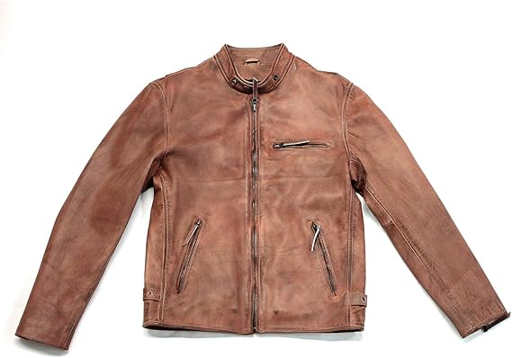 【期間限定セール】【新品 タグ付き】本革★ヤギ革 100%★Rawtus★定番 Amazon | [皮の但馬屋] Mo-LAWS ライダースジャケット メンズ 本