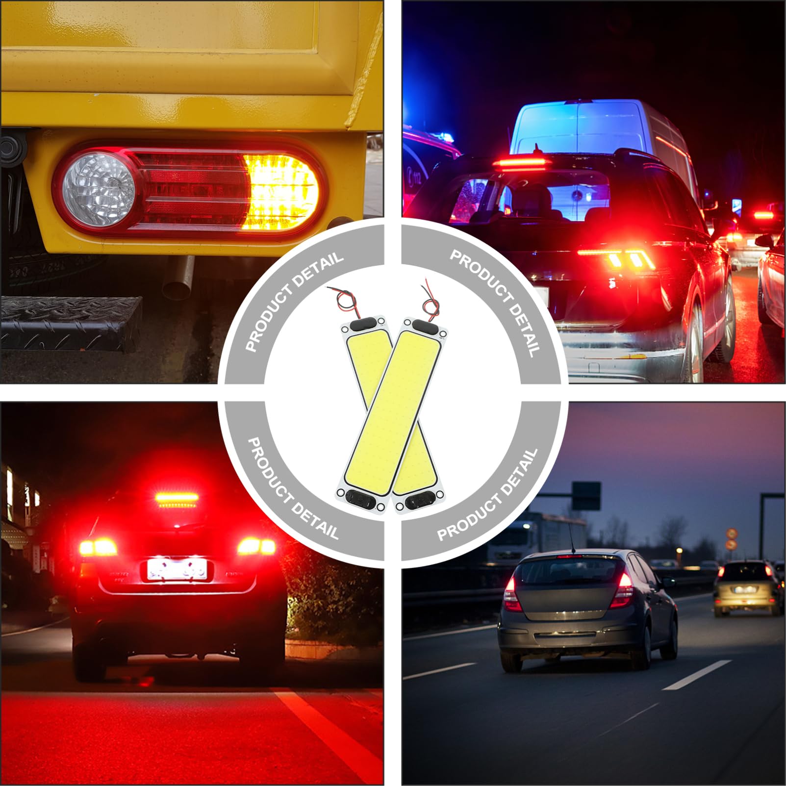 HOLIDYOYO 2pcs Led Interior Light Bar 108 Lamps 12-85v Truck/rv Car Light High Brightness Easy Installation