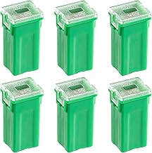 ALLECIN 40A Carrés Fusible 40Amp Haut Profil Fusibles en Forme de Boîte Tall Standard Profile pour SUV Voiture Camions Bateaux (Lot de 6 pièces)