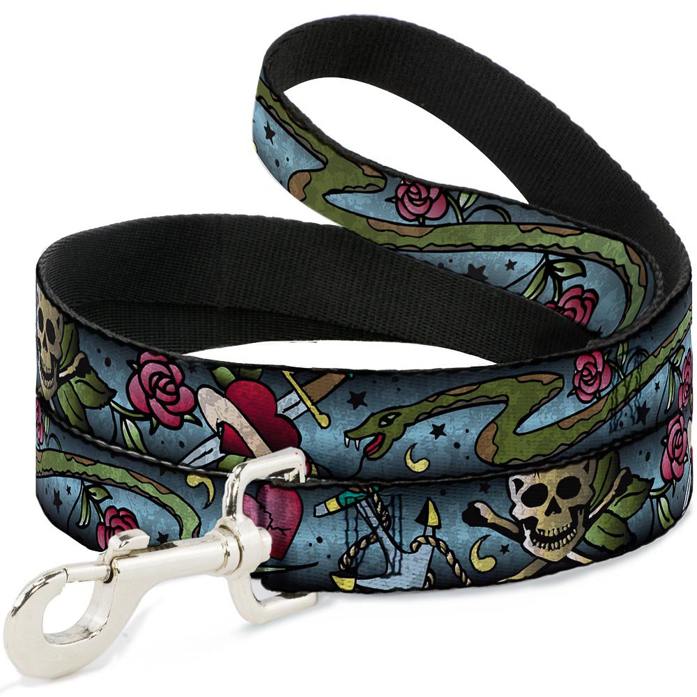 Correa para Mascota Antienredos Turquesa Buckle Down DL-6FT-W31221 de 6 Pies