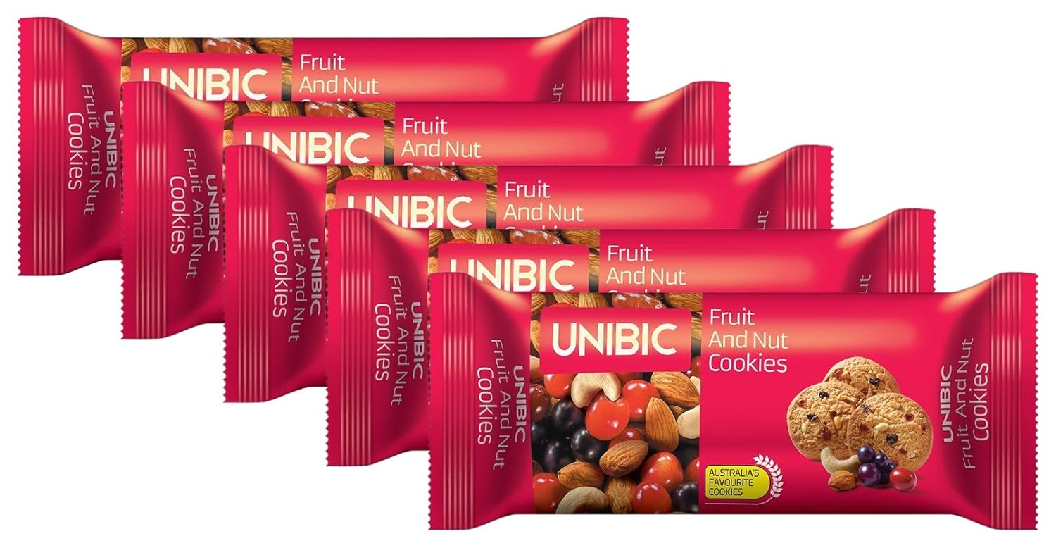 Unibic Cookies Fruit & Nut, 75g (Pack of 5) Promo Pack Amazon.in