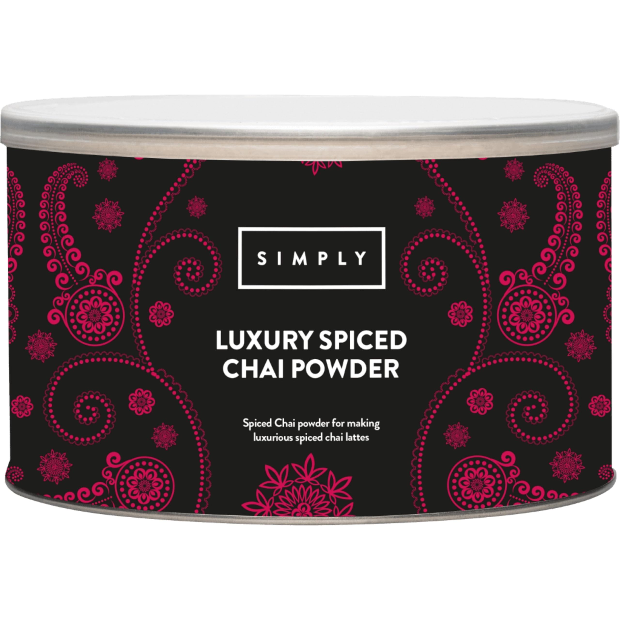 Simply Luxury Spiced Chai Powder, Rich Aromatic Blend Chai Powder for Latte, Just Add Milk, Suitable for Vegetarians, Halal & Nut Free, 1kg
