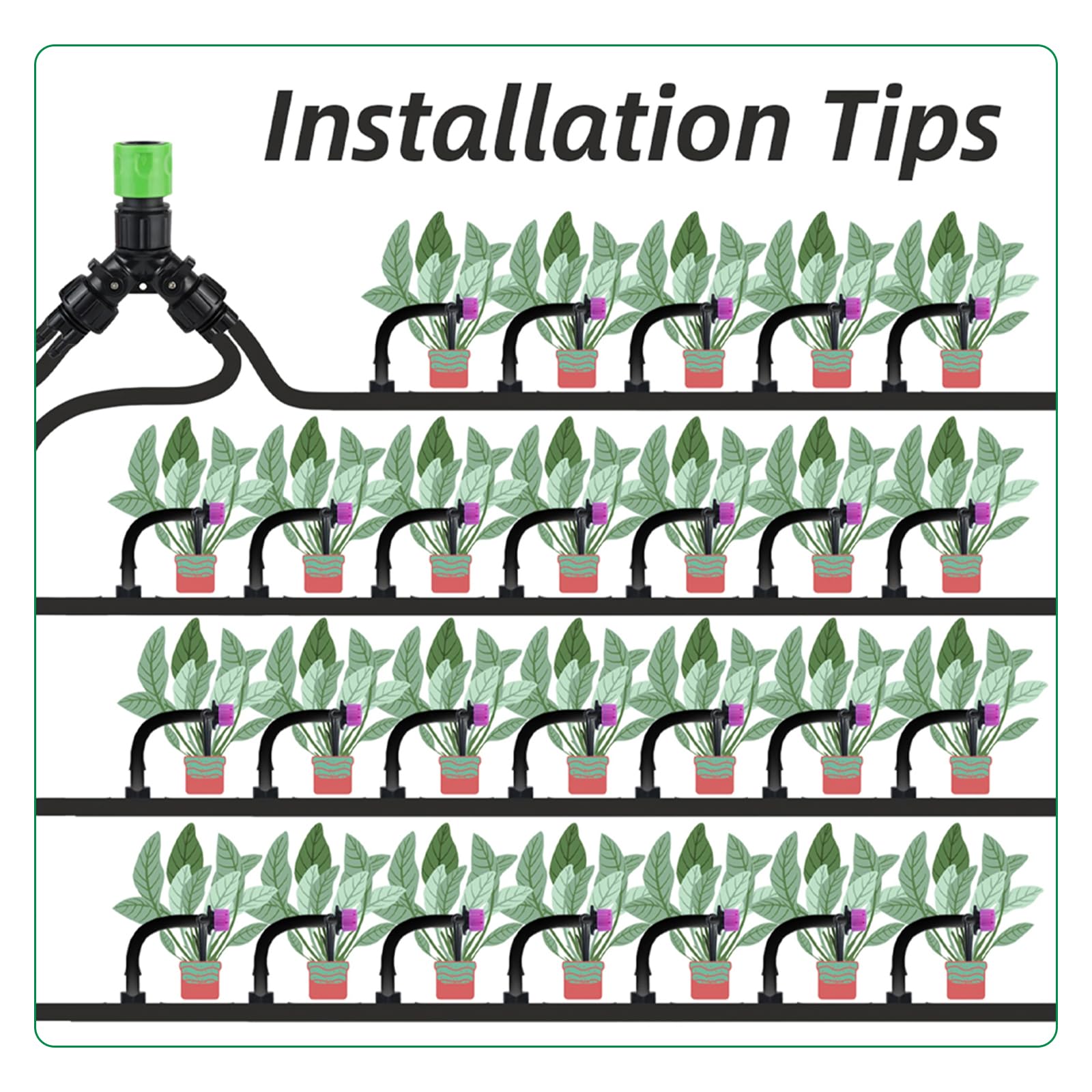 Set 4 Raccordi Universali Per Tubo Da Giardino - Rubinetto Connettore Adattatore In Ottone