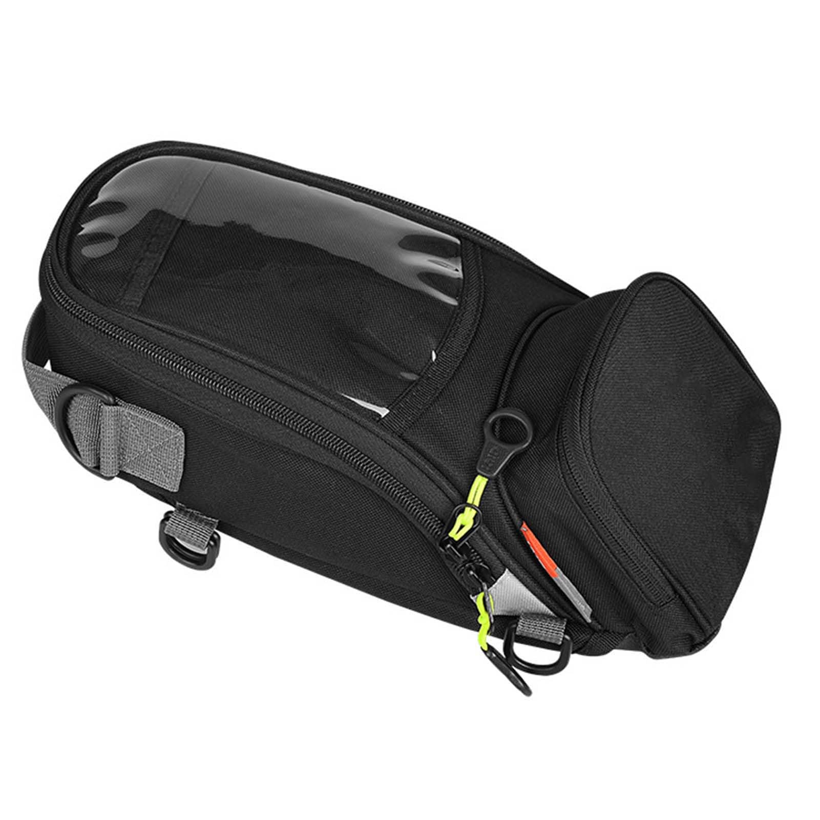 Sacs de réservoir magnétiques pour motos, sac de moto antidérapant, noir, pochette pour téléphone avec écran tactile, sac de réservoir avant de moto, pour la plupart des motos