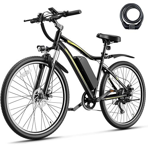 Heybike Electric Bike for Adults, 1200W Peak Brushless Motor, up to 50Miles, 28mph Max Speed Electric Mountain Bike, 480WH Removable Battery Ebike, 27.5'' Tires, 7-Speed and Front Suspension