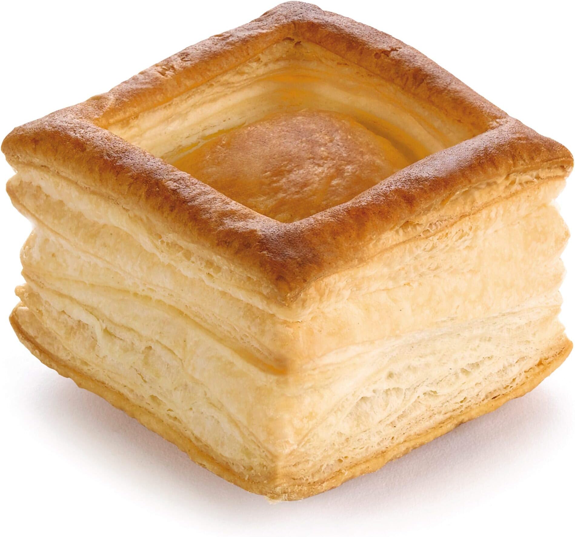 Pidy Bouchee Square Shape Puff Pastry Shell, 6 cm x 6 cm - Total of 48 Pieces