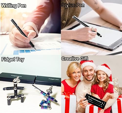 Miniatura 4 de ZrovoZ Bolígrafo magnético para ansiedad, bolígrafo magnético de escritura multifunción, juguete magnético de descompresión para niños y adultos,