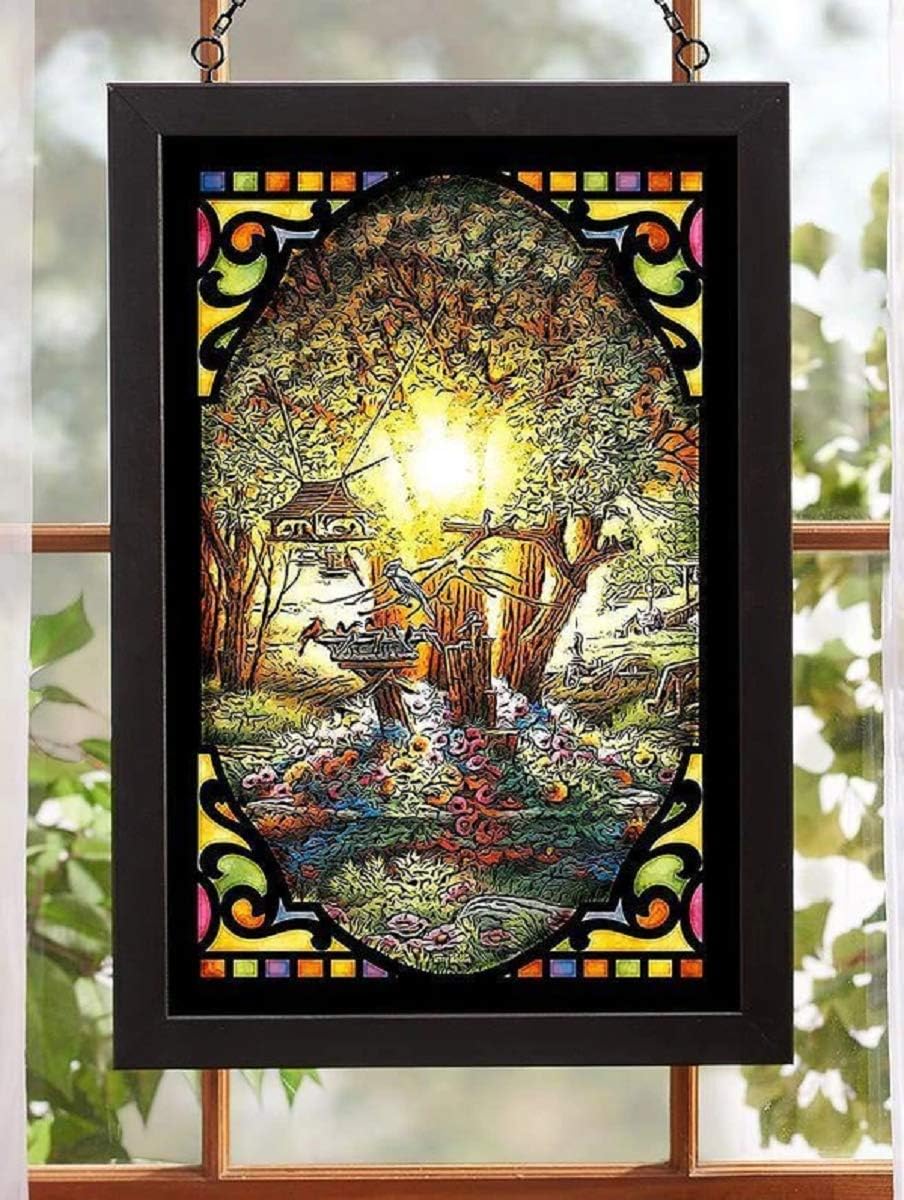 Wild Wings 5386499001 Stained Glass Art (The Colors of Spring), 18incheH x 12incheW, 20incheH x 14incheW