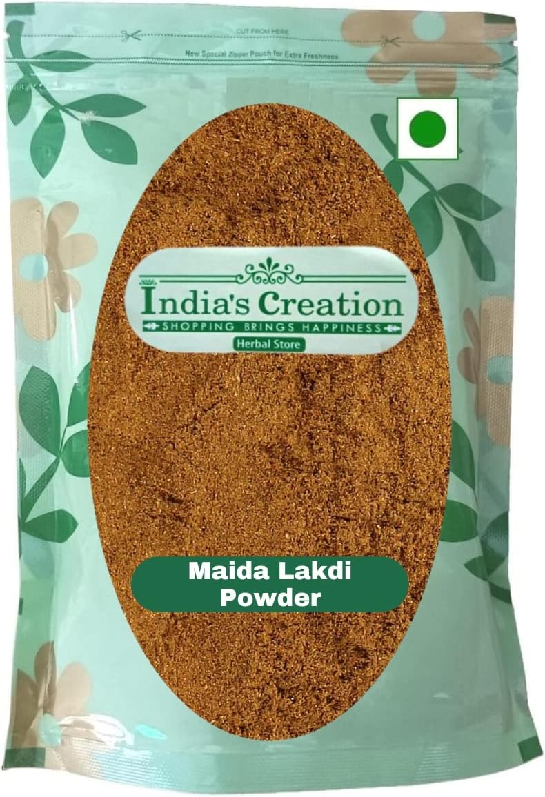 India's Creation MEDA Lakdi Powder- Litsea Glutinosa-Raw Herbs-Maida Lakdi-Maida Wood-Jadi Booti-Single Herbs (500 Gram)