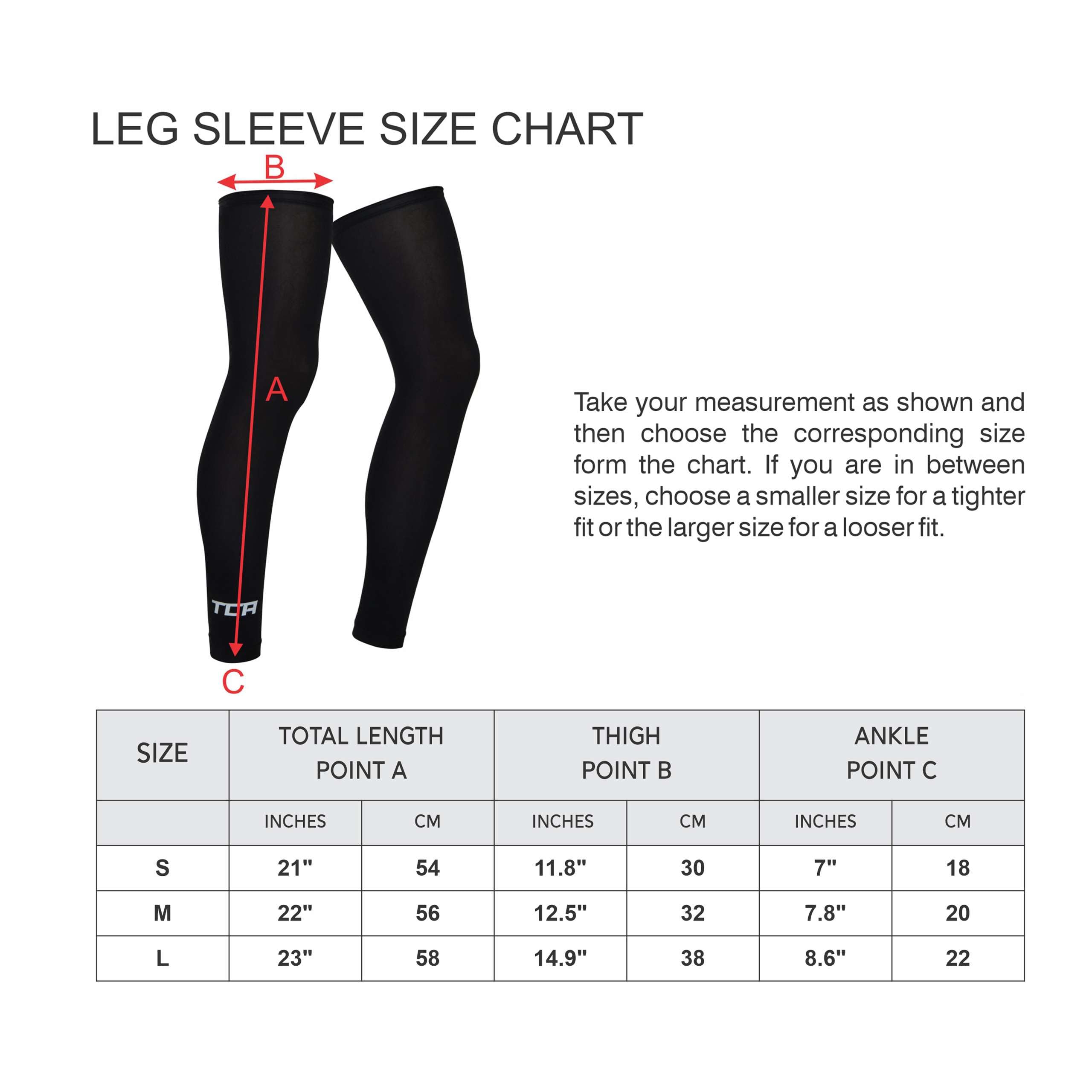 TCA Manga UPF 50 +, Anti-Llip, Calentadores de piernas todo el año para hombres y mujeres para ciclismo, correr, caminar, baloncesto - Manga de compresión completa para piernas.