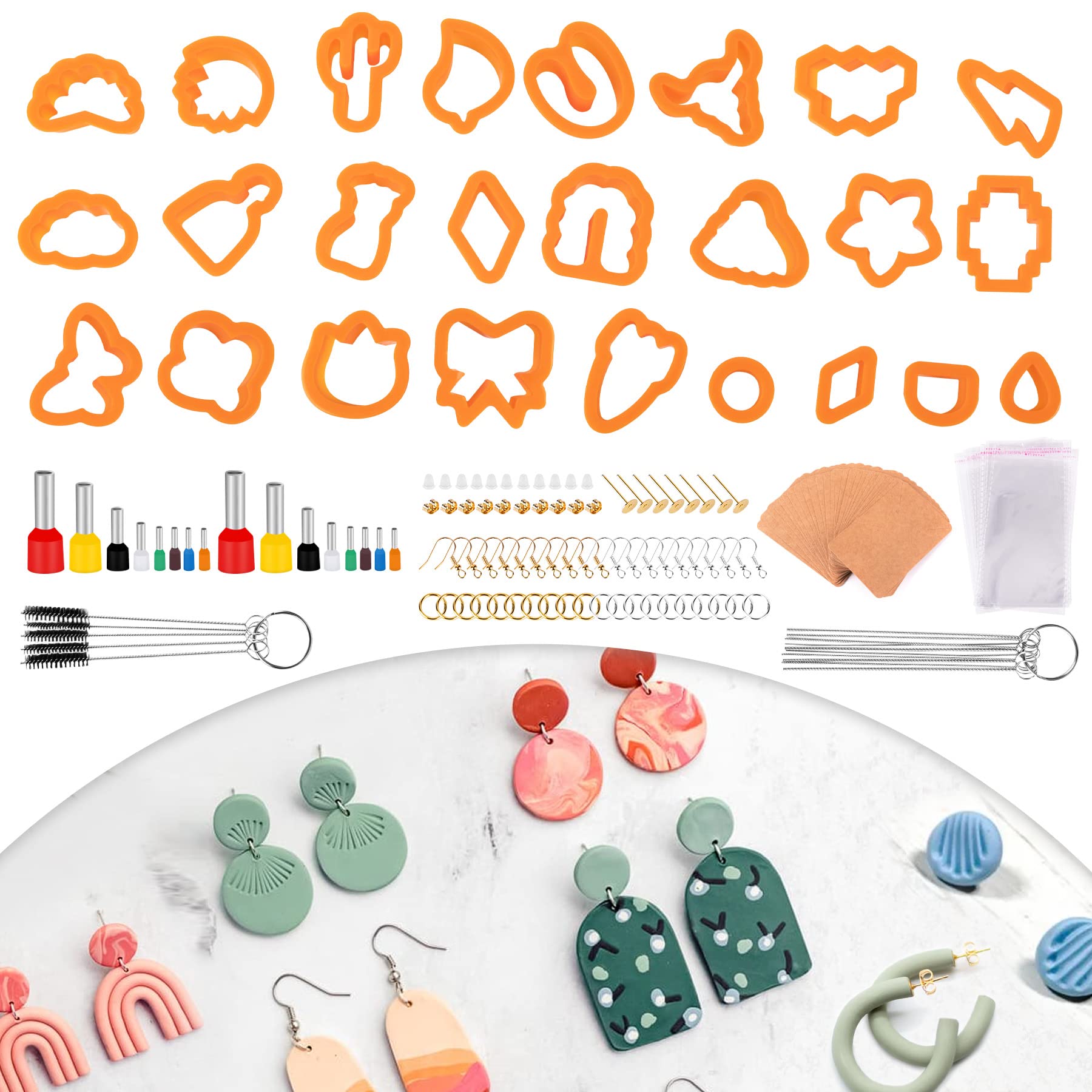 Amazon.co.jp: ポリマークレイカッターキット (326個 ポリマークレイ