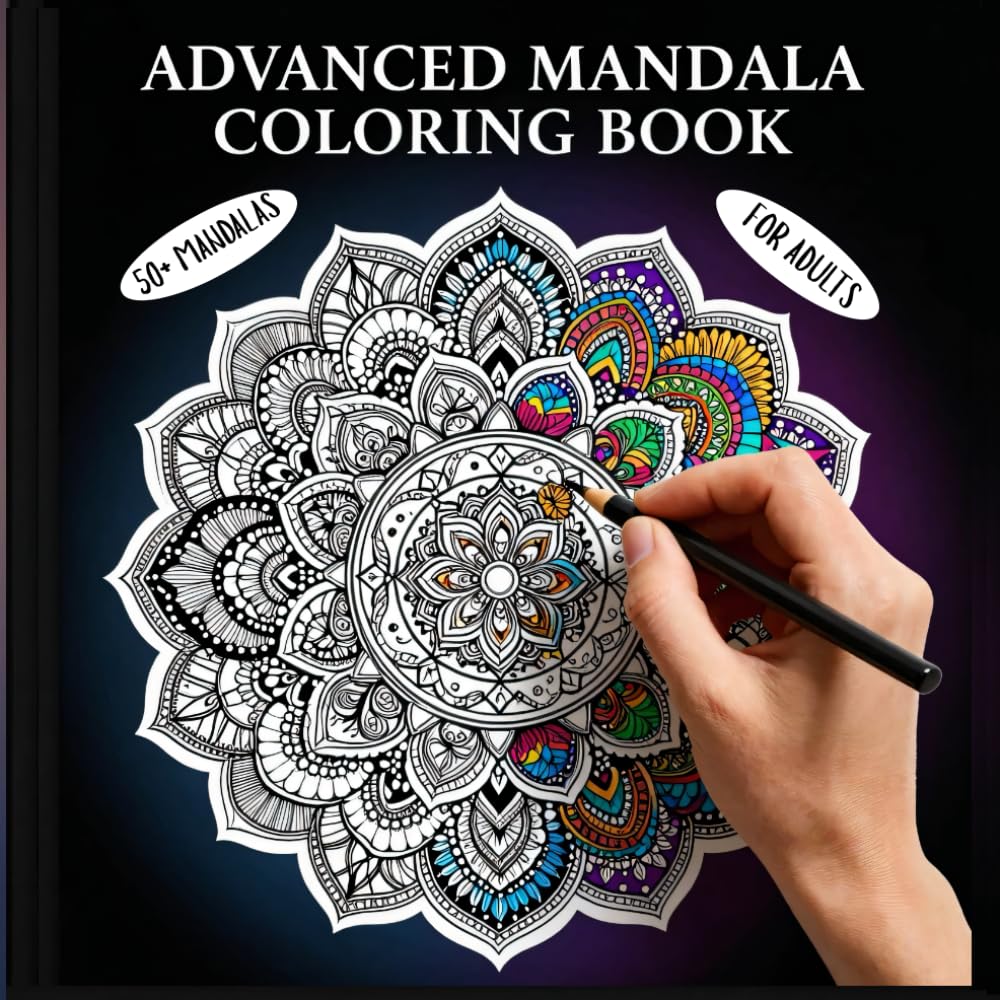 Advanced Mandala Coloring Book for Adults: Intricate & Detailed Mandala Designs for Relaxation, Stress Relief, and Mindfulness: Complex Mandalas for ... Patterns for Calm & Creative FocusHA