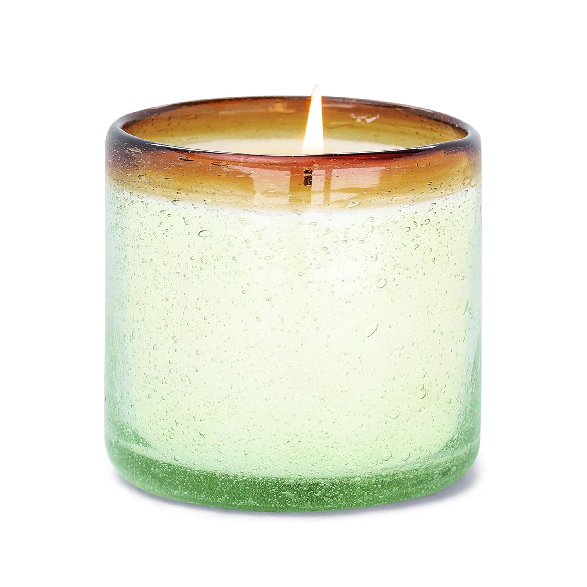 La Playa, Orange Blossom Scented Candle in Reusable Hand-Blown Bubble Glass, Soy Wax Candle with Approx. 40 Hour Burn Time, Decorative Gift Candle for Home, Orange Blossom, 9 oz