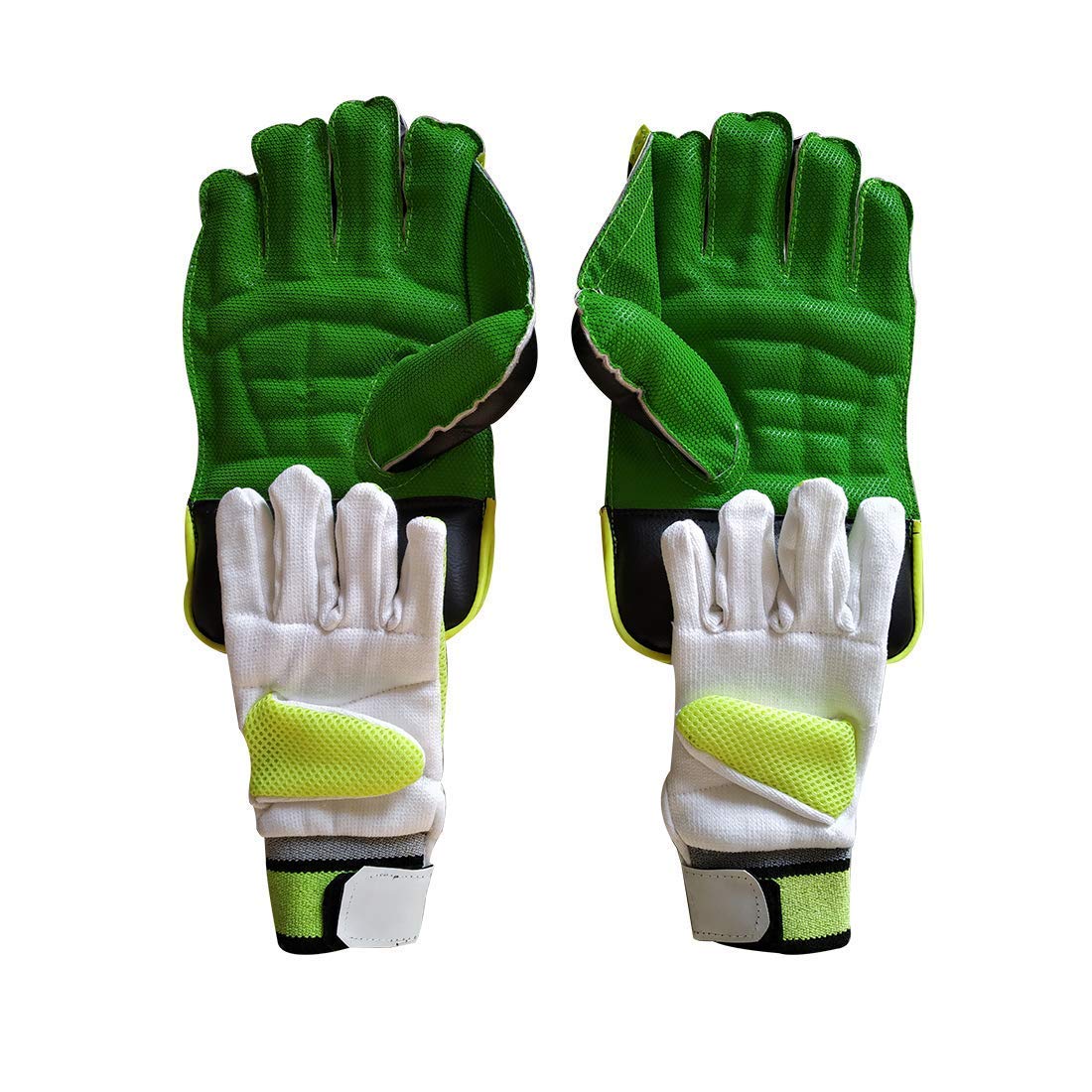 JetFire Practice Wicket Keeping Gloves and Inner Gloves Combo (Men, Green)