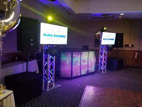 LED Dj Rectangular Small Facade Dj Booth (4 Panels)