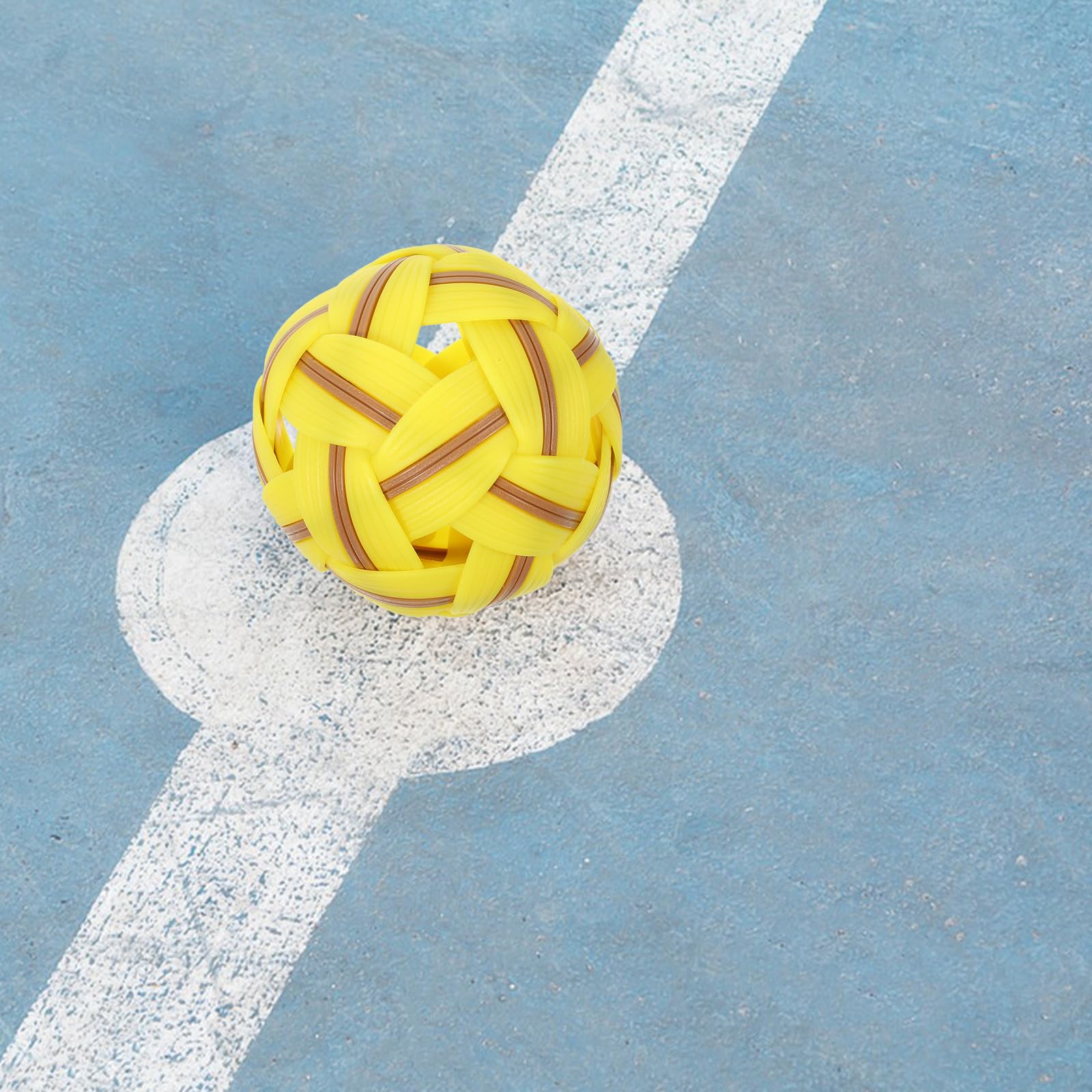 Pelota de Fútbol de Plástico Tejida, Juguete Reutilizable para Exteriores Bolsa de Red y Diseño Resistente para Fácil Transporte