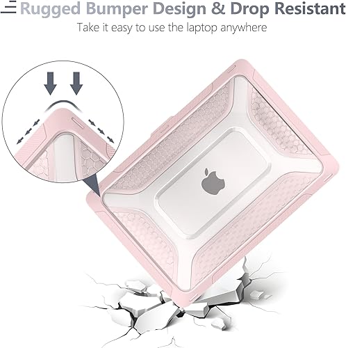 Miniatura 49 de Batianda Funda para MacBook Air de 13 pulgadas 2020 2019 2021 modelo A2337 M1 A2179 A1932 con Touch ID, carcasa rígida resistente a prueba de golpes