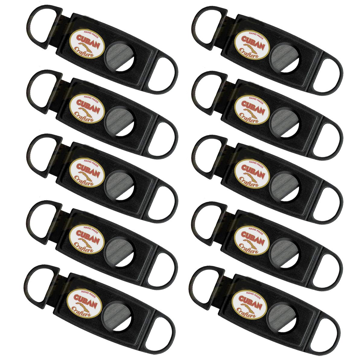 Guillotine Black Cigar Cutter Cuban Crafters Pack 10