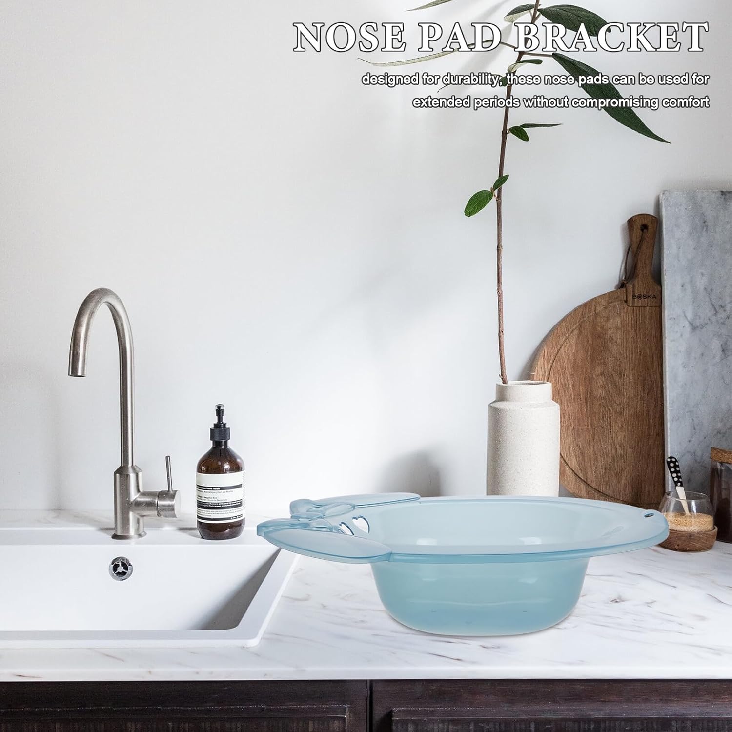 Sitz Bath Basin with Decorative Pattern, Plastic Hip Bath Basin for Postpartum Care and Treatment, Suitable for Pregnant Women and Elderly, Home Soaking and Cleaning Aid