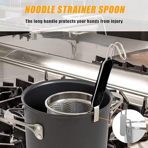 Miniatura 9 de Spaghetti Noodles Mesh Strainer Noodle Colander Pasta Basket Spaghetti Strainer Spoon for Pasta Cooking Kitchen Gadget Chopsticks Cestas