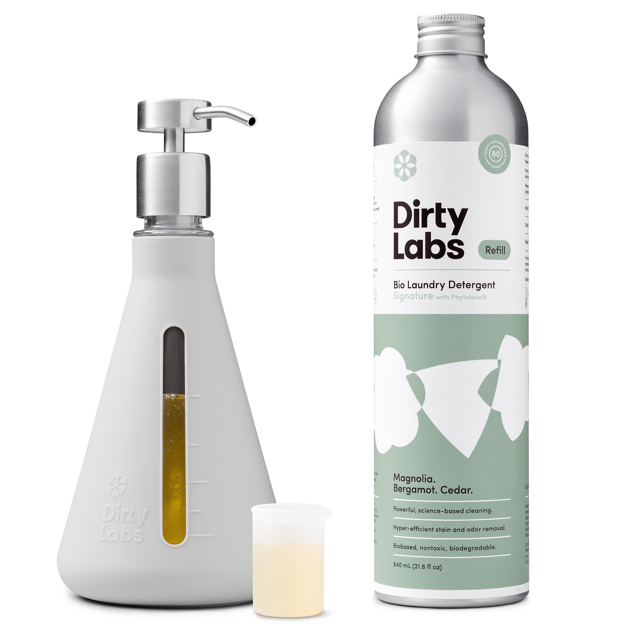 Dirty Labs Bio-Liquid Laundry Detergent Refill and Pump Set