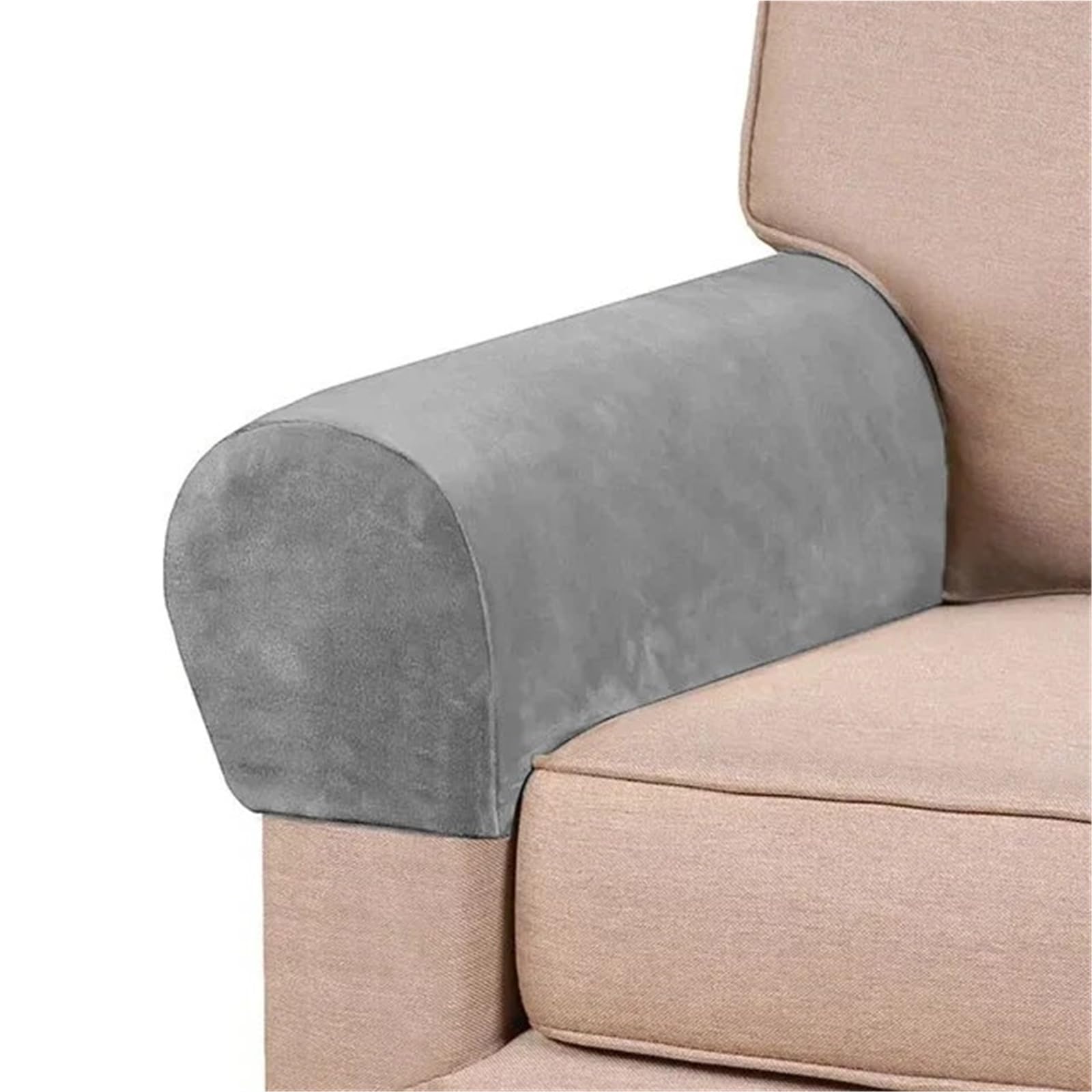 Miękka osłona podłokietnika, Pokrowce na podłokietniki sofy 2 szt. Wielokolorowe(Light Gray)