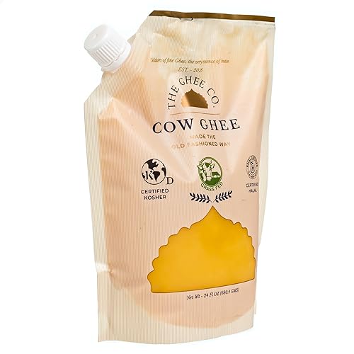Miniatura 3 de The Ghee Co. - Bolsa de repuesto ecológica de 24 onzas líquidas, hecha a mano con mantequilla real, alimentado con pasto, certificado sin OMG,