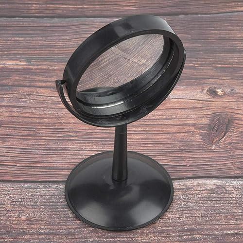 Miniatura 5 de Hztyyier Espejo convexo convexo de alta transparencia, prisma triple con soporte, herramienta experimental óptica para enseñar física del espectro