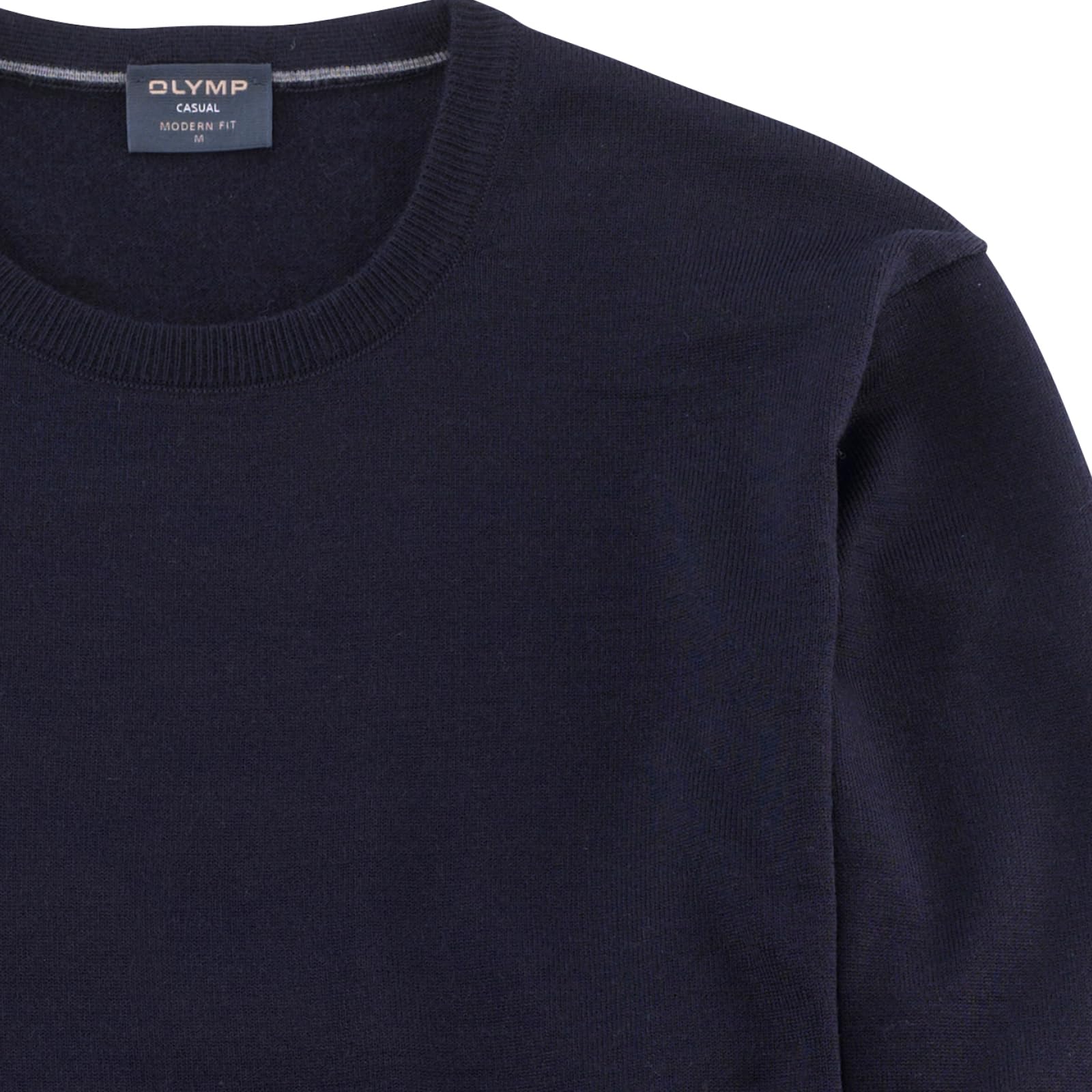 OLYMP Herren Pullover Rundhals Casual.Strick,Single Jersey,Regular fit
