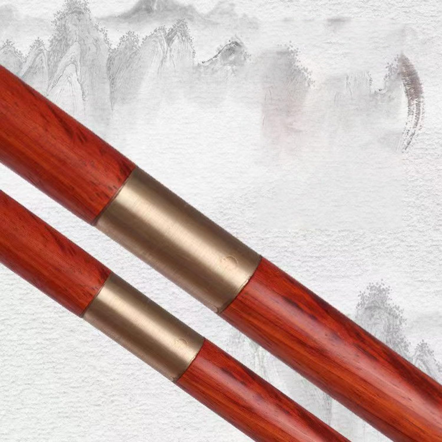 Bâton De Tai Chi, Bâton d'arts Martiaux en Bois, Règle De Tai Chi en Bois De Qigong Tai Chi Bang Traditionnel Chinois pour l'exercice de Moring Âgé 120 * 2.5cm
