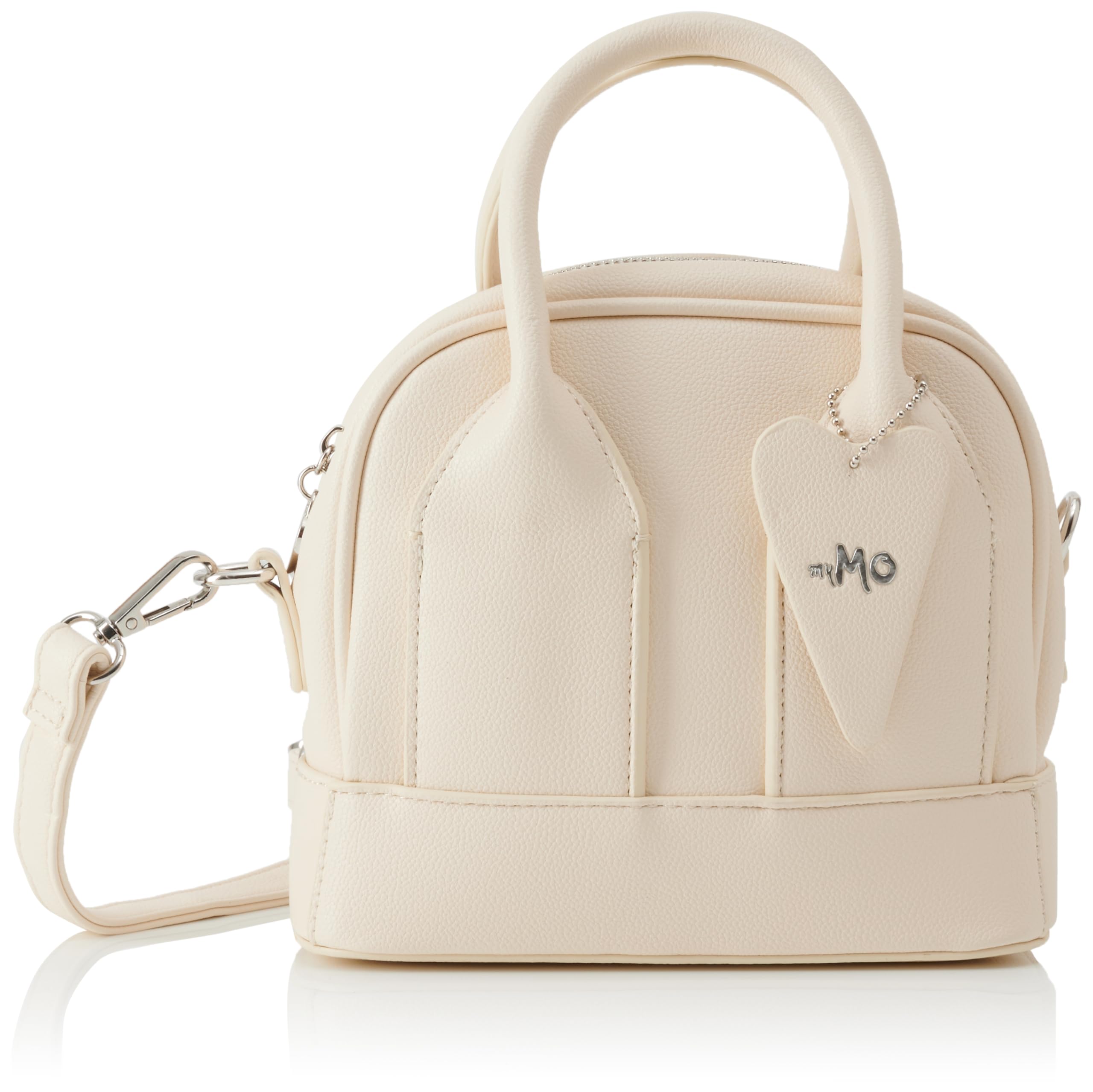 Sookie Women Bowling Bag Handbag with Shoulder Strap, Wool White, One Size