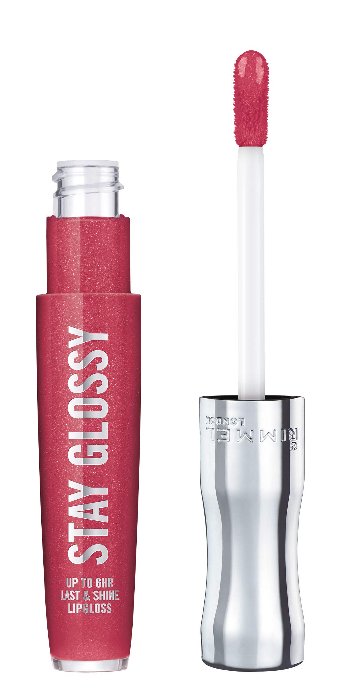 Rimmel Stay Glossy Lip Gloss - Non-Sticky and Lightweight Formula for Lip Color and Shine - 500 Rulebreaker, .18oz