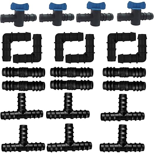 Ascension 16 MM Drip Irrigation Fittings 60 Pieces
