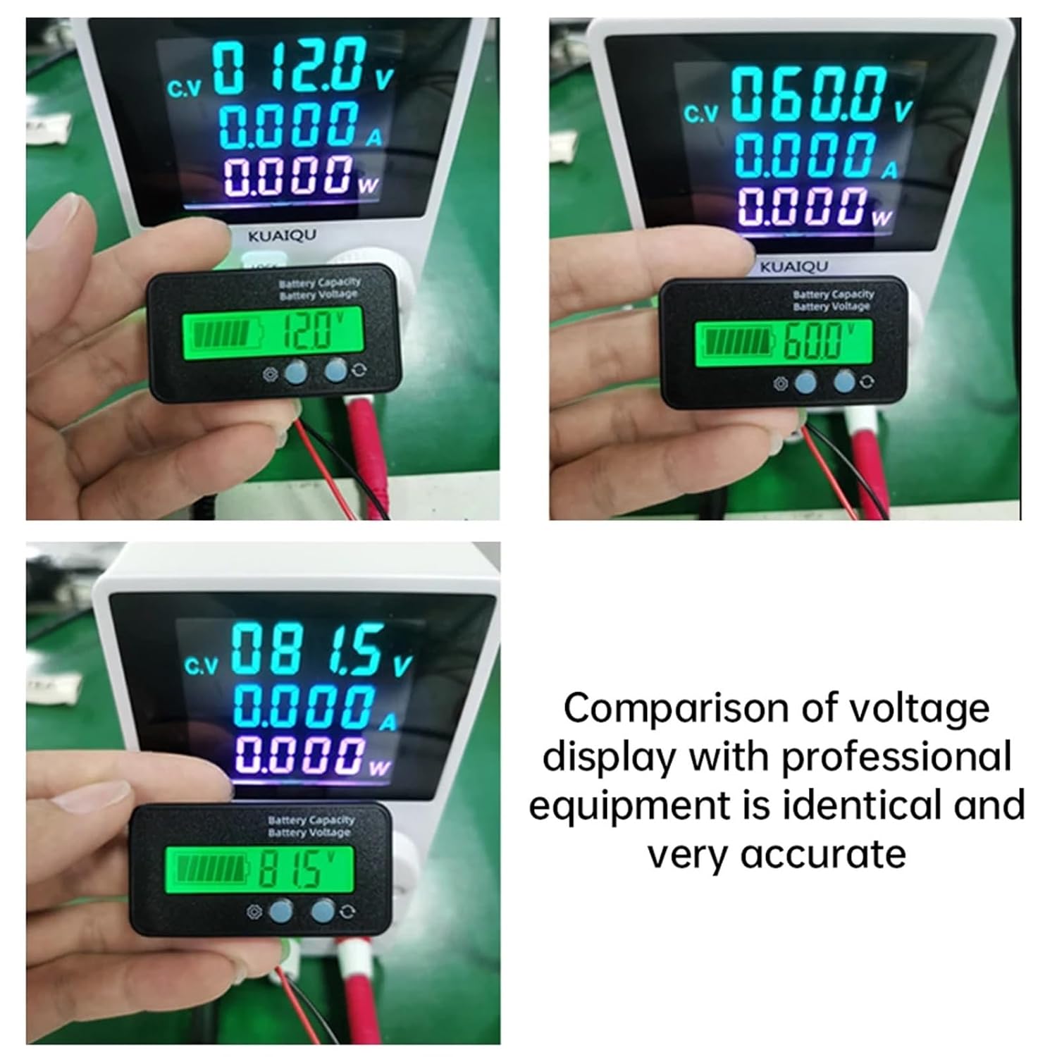 LCD Digital Voltmeter Voltage Meter Tester(Blue)