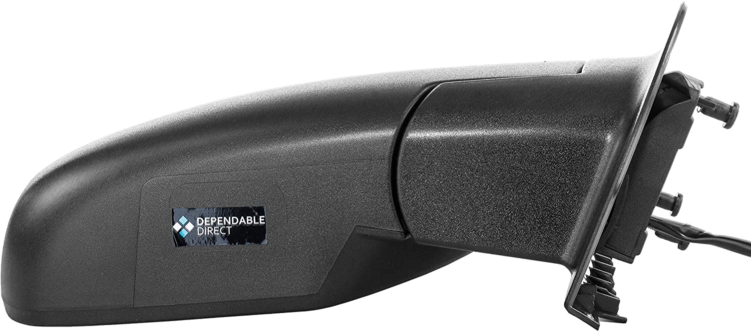Find 99-07 SIERRA SILVERADO YUKON TAHOE PASSENGER RIGHT MIRROR BLACK MANUAL FOLDABLE In Fast
