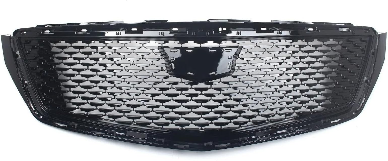 Car Front Radiator Grilles For Cadillac For XTS 2018 2019 2020 Car Front Bumper Grill Honeycomb Style Racing Grills Exterior Accessories Body Kit Radiator Grille(Black)